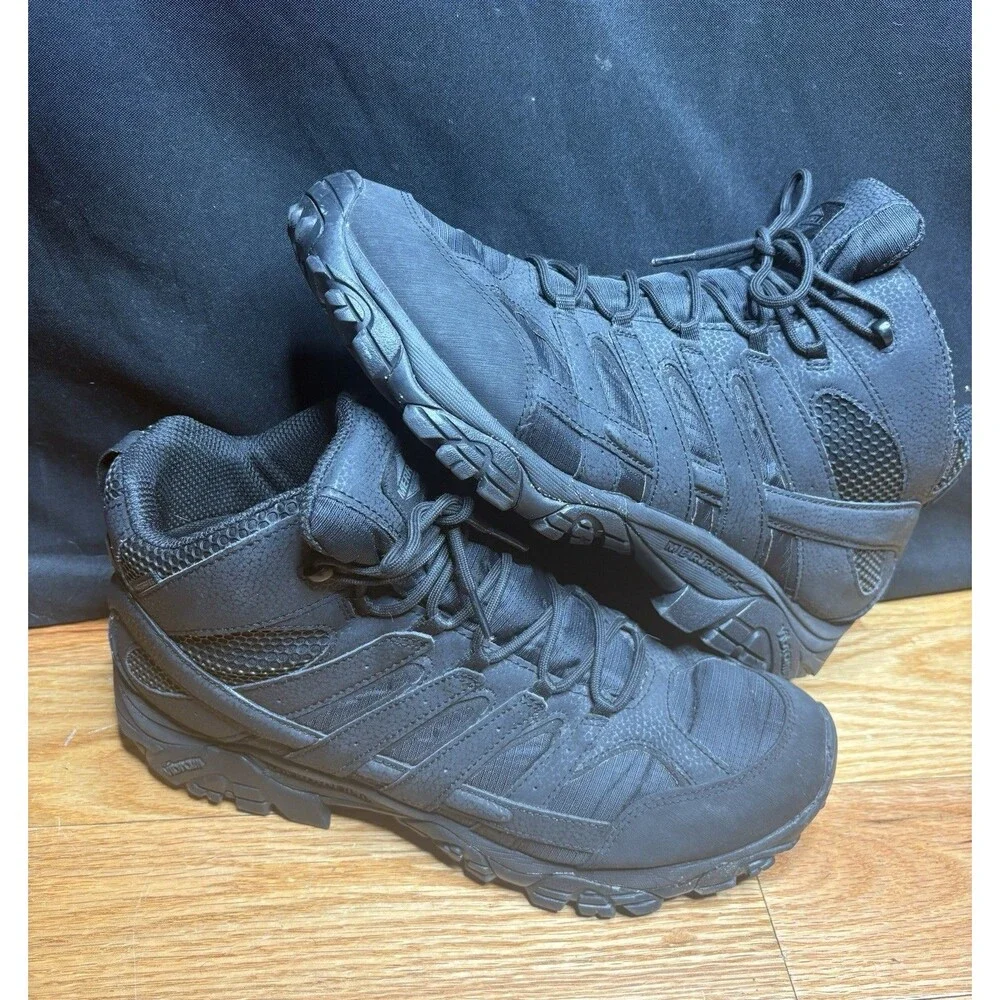 Merrell Moab 2 Tactical Mid Waterproof Black Boots Mens 14 J15853 Vibram Hiking